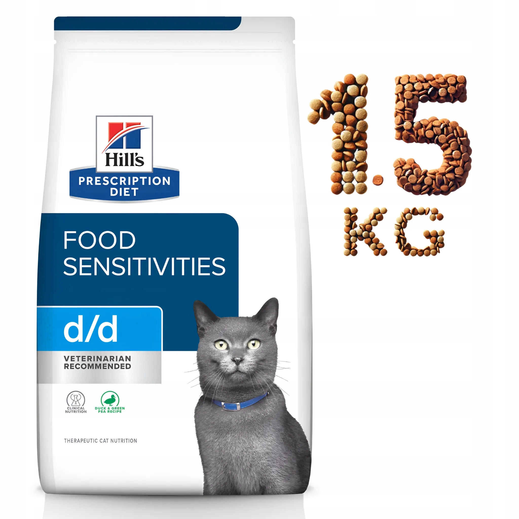 Hill's Pd d/d Food Sensitivities duck green pea 1,