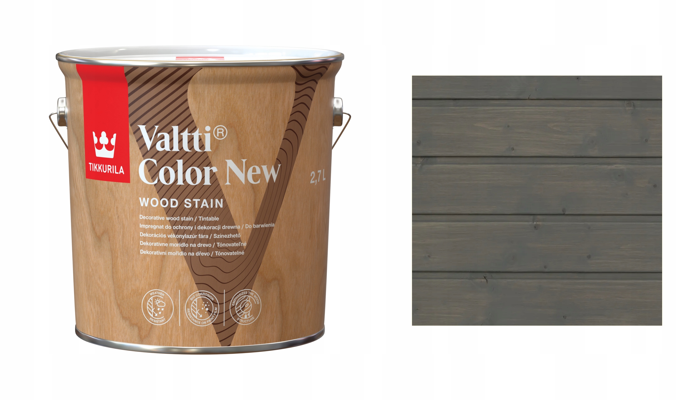 Tikkurila Valtti Color New 2,7L 207A Šedá Ochranná Impregnace