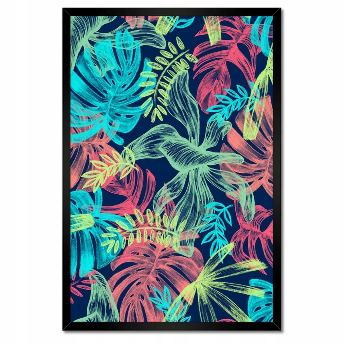 Plakáty v rámu 40x60 Monstera v barvě Listy
