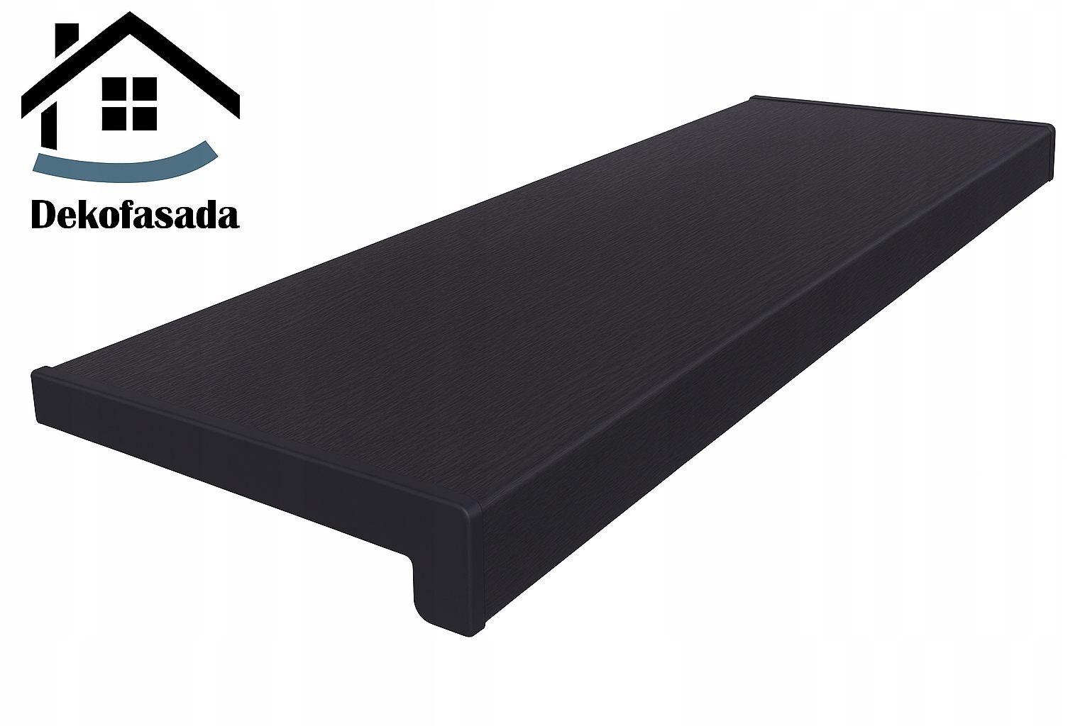 Vnitřní parapet z Pvc grafit 180 x 40 cm, krytky Bonus