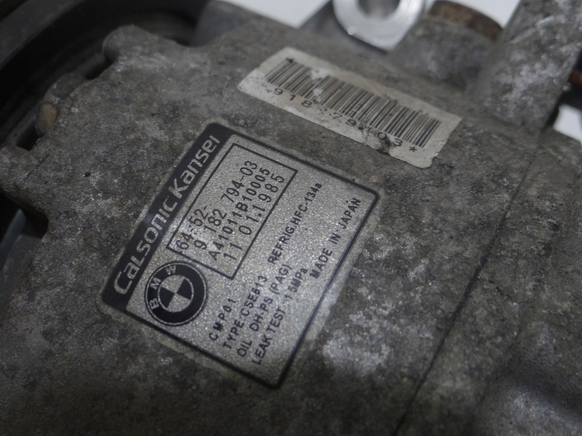 compressor; compressor of the air conditioning BMW E81 E87 E90 N43 9182794