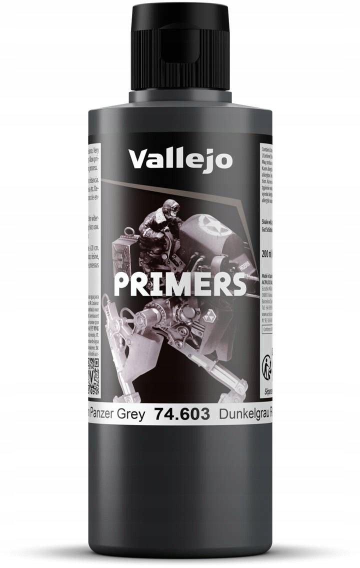 Vallejo: 74.603 Základové Barvy Německá Šedá Panzer (200 ML)