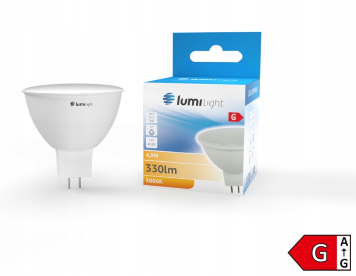 

Żarówka Led MR16 12V GU5.3 4,3W 330LM Barwa Ciepła