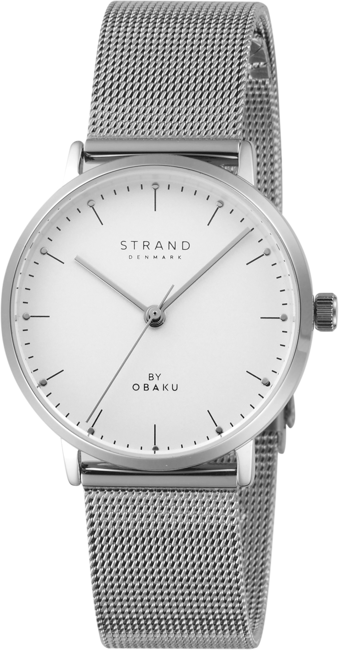 Nové Originální dámské hodinky Strand by Obaku S725LXCIMC-DG stříbrné, data