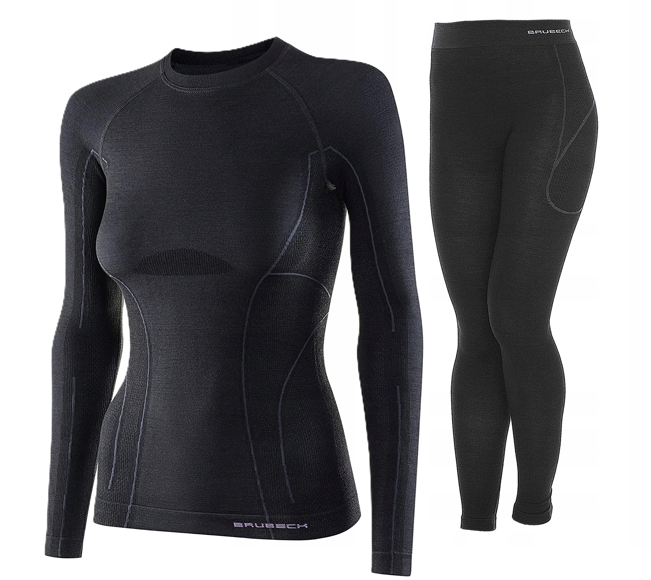 Damska Odzież Termoaktywna Turystyczna Komplet Merynos Brubeck Active Wool