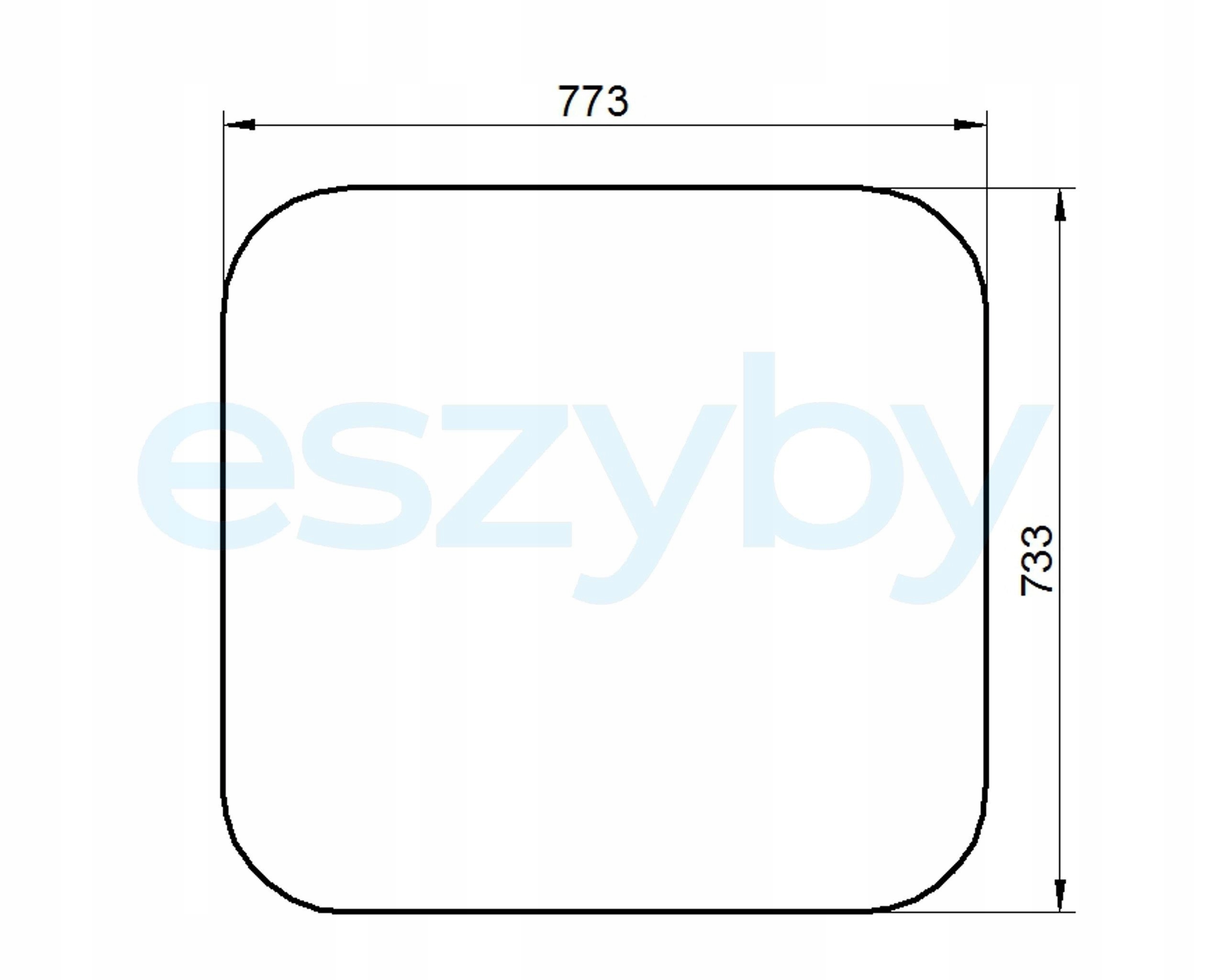 sklo teleskopický nakladač Cat TH63 přední