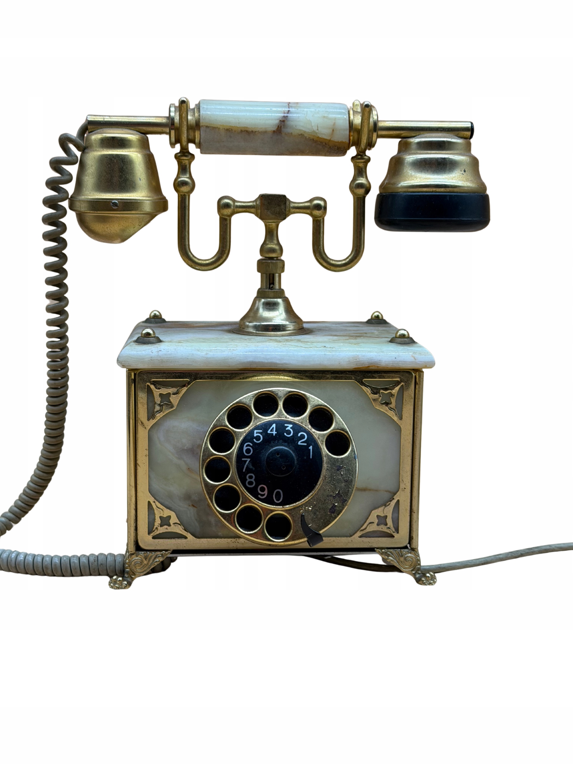 TELEFON Z ONYXU RETRO oryginalny eksponat