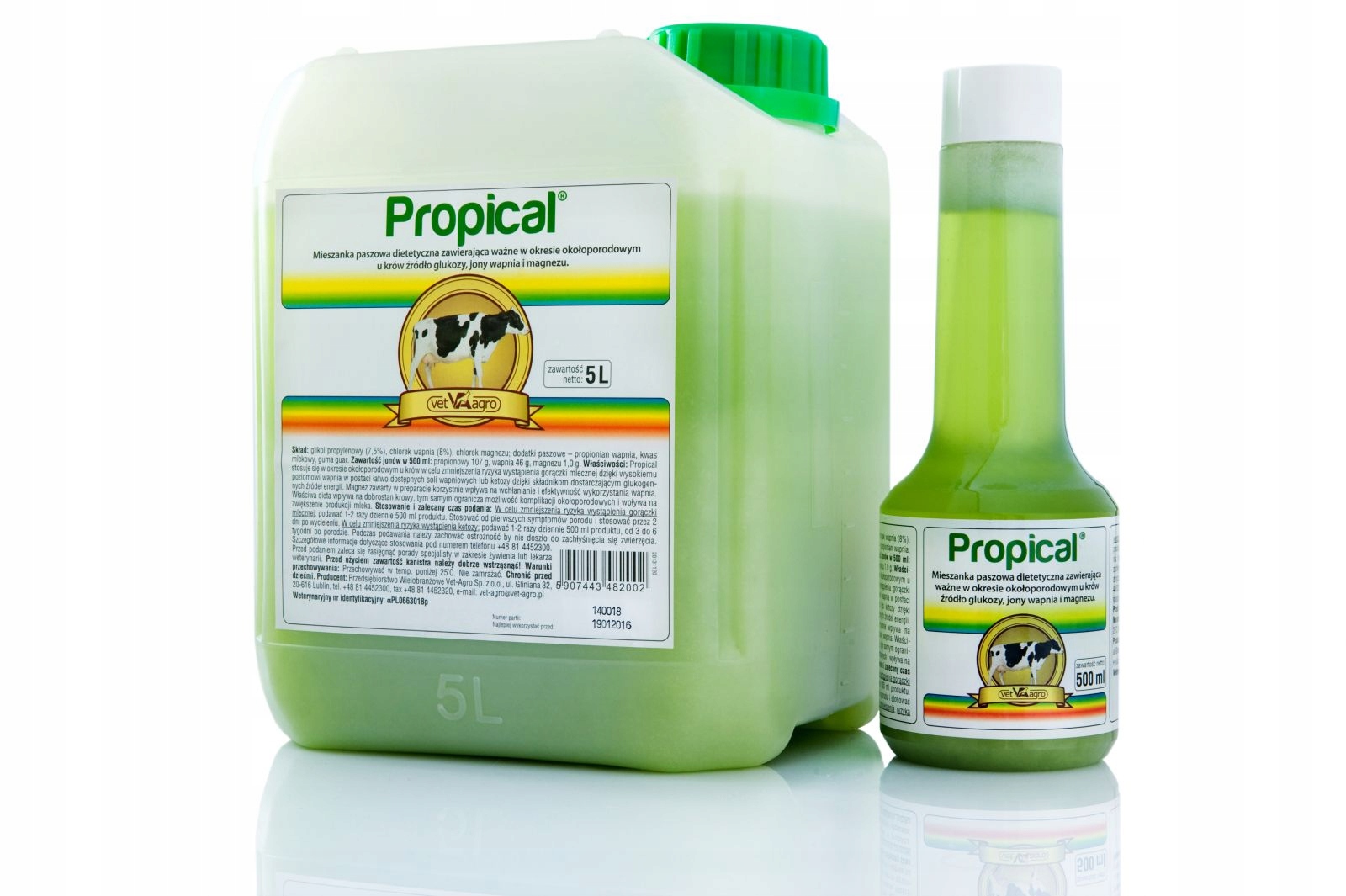 Propical 5 l wapno, magnez, glukoza dla krów