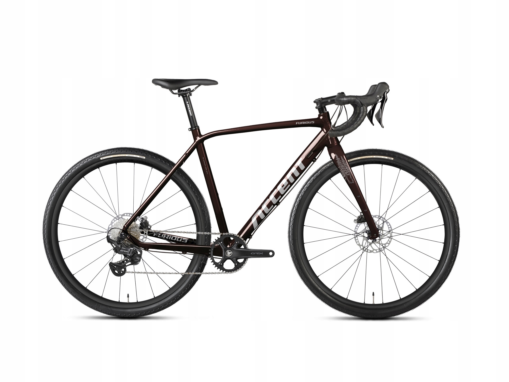 Rower Accent Gravel Furious Pro Grx 1x12 brown-forest, Large eBon 150 zł