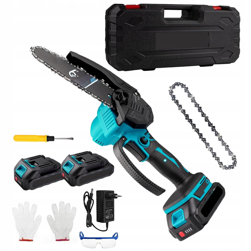 Řetězová Pila 6" Akumulátorová S Příslušenstvím, Bezdrátová Pro Zahradu