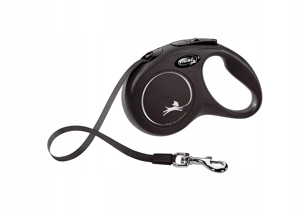 Levně Flexi New Classic Páska S 5m/15kg Černá