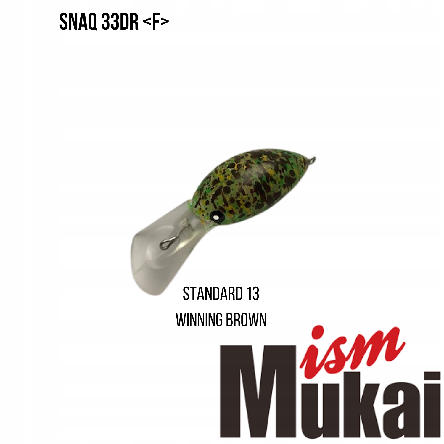 Wobler Mukai SnaQ 33DR F #13 Winning Brown (33mm; 3,6g)