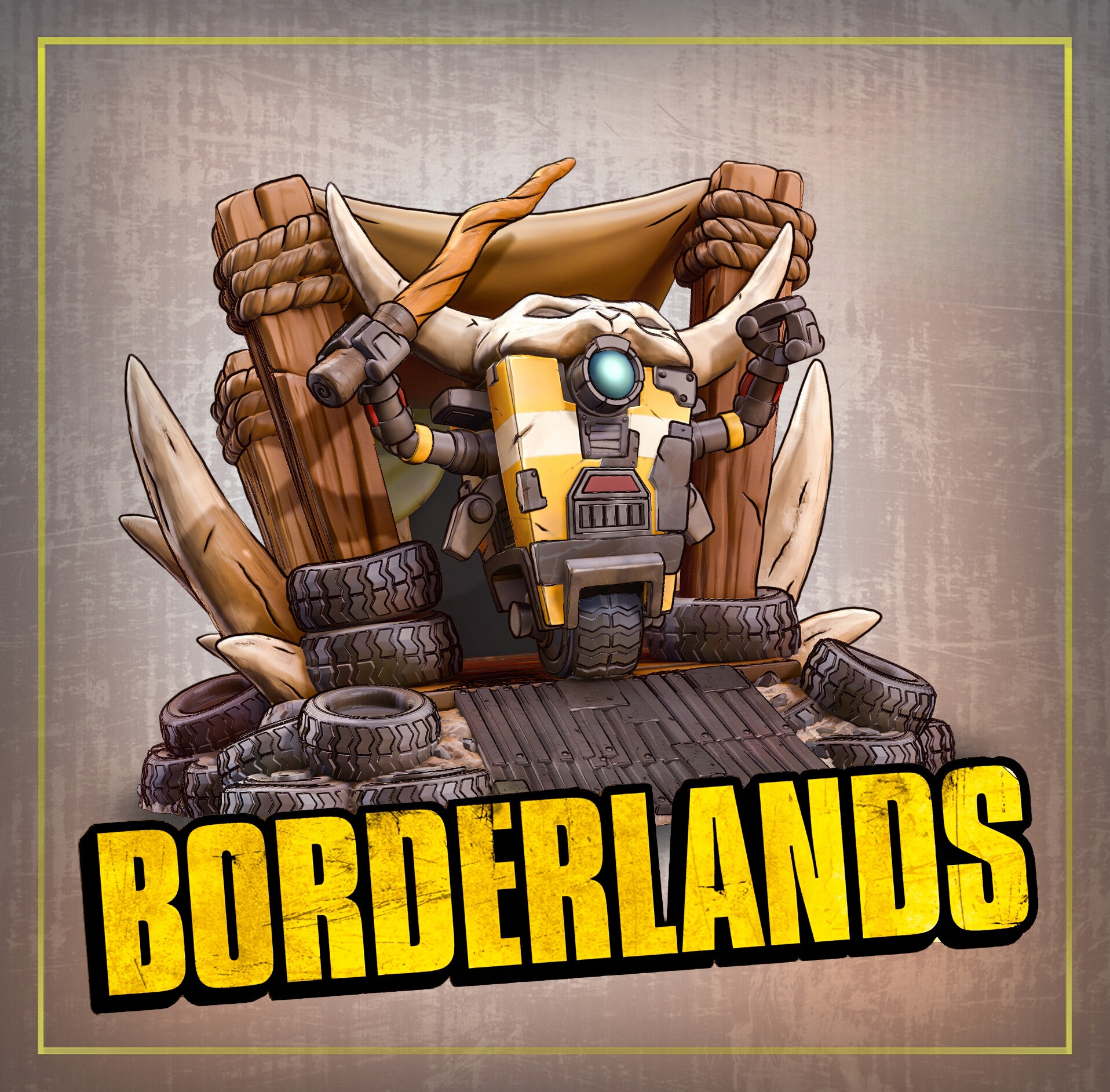 Figurka Claptrap z herní série "Borderlands"