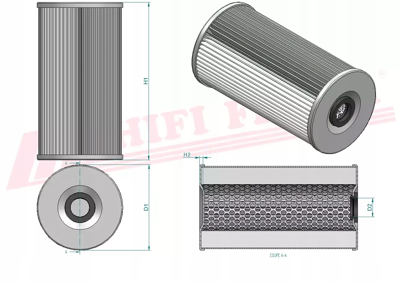 Filtr paliwa HIFI FILTER SN 25127 Stan opakowania oryginalne