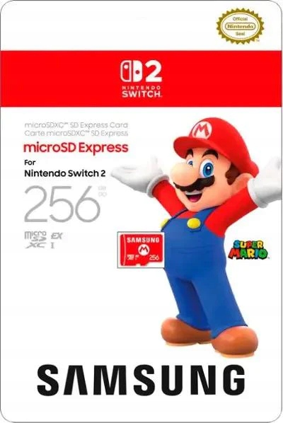 Samsung MicroSD Express Card pre Nintendo Switch 2 256GB Mario