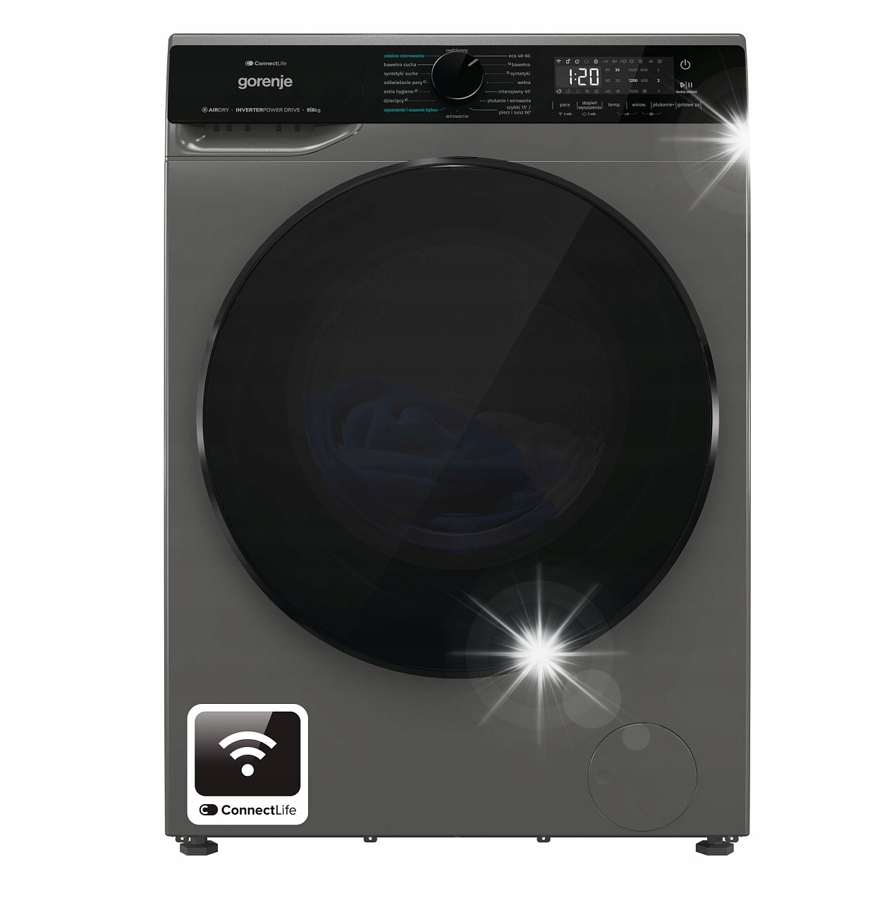 Pralko-suszarka Gorenje WD2PA964ADT/PL 9/6kg 1400obr. ConnectLife AirDry Gr