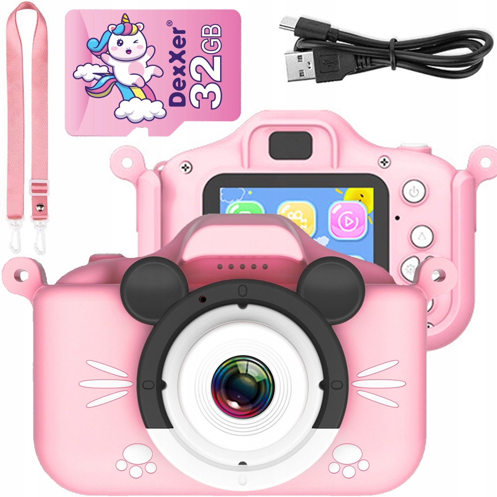 

Aparat Cyfrowy Kamera Dla Dzieci 40Mpx 1080p +32GB