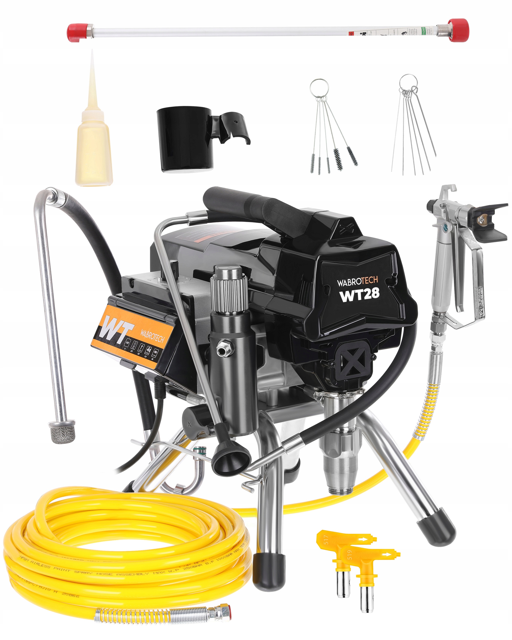 Hydrodynamický Malířský Agregát WT28 Wabrotech, Pistole, Čerpadlo Typu Graco