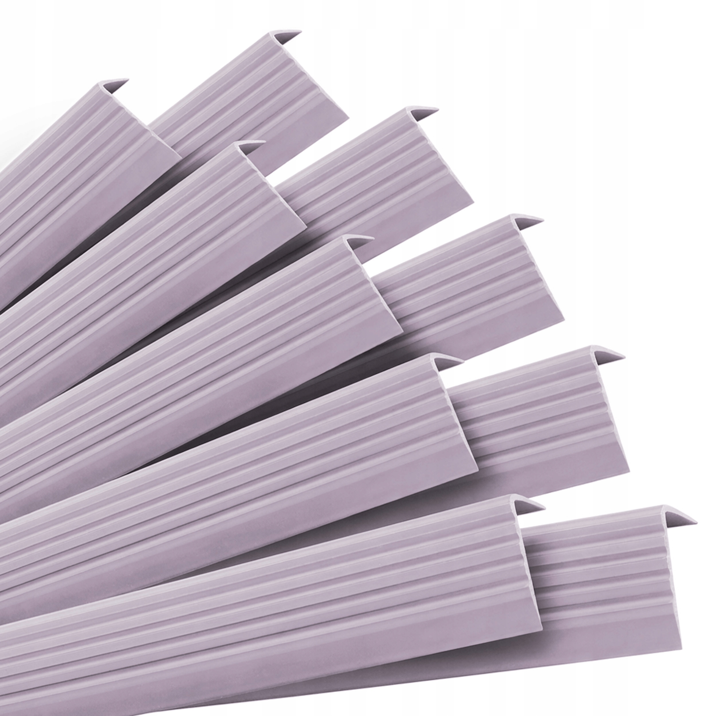 10 x samolepicí protiskluzové schodišťové profily, fialové, 40 x 25 mm,