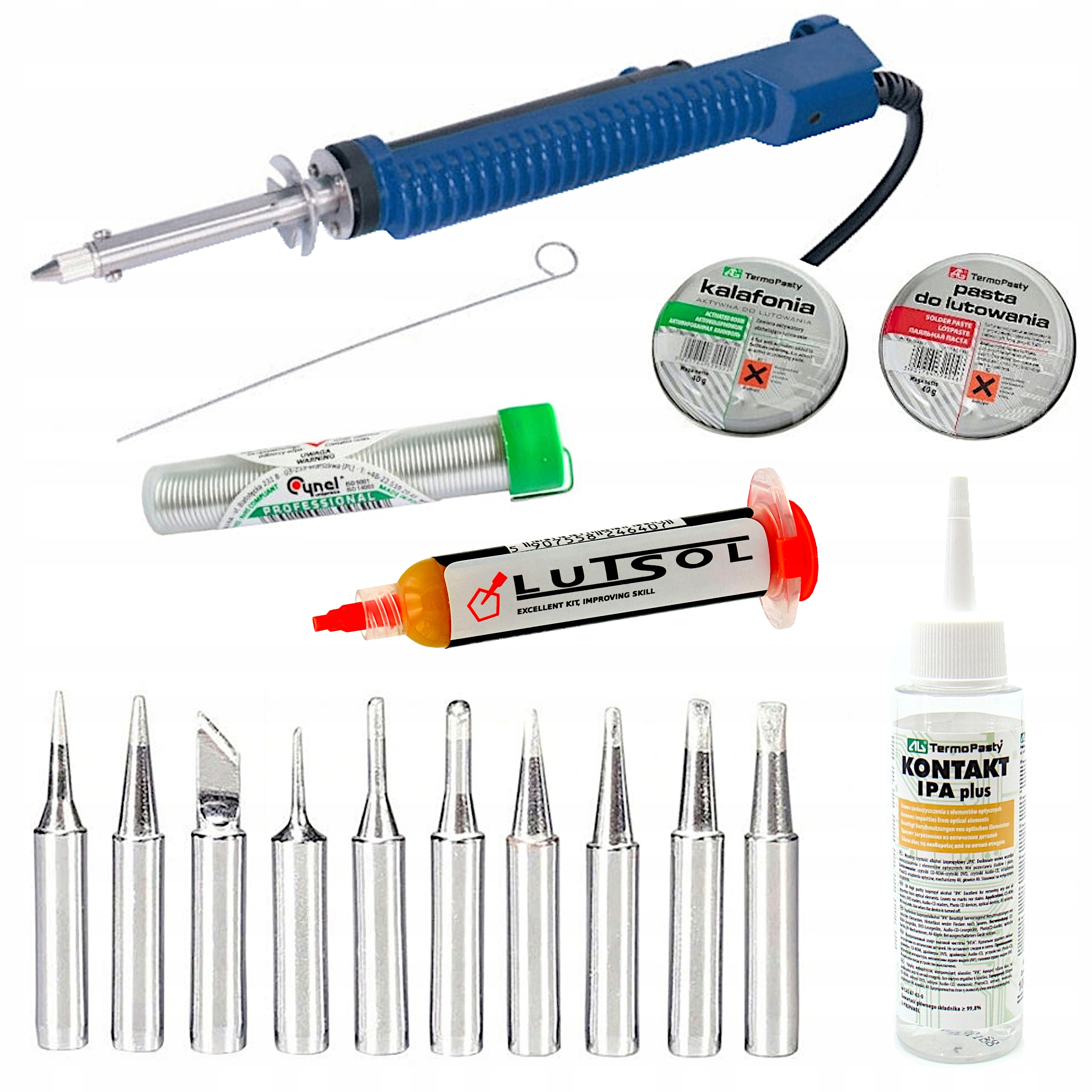 Odsysacz Elektryczny*groty Topniki*cyna **zestaw**