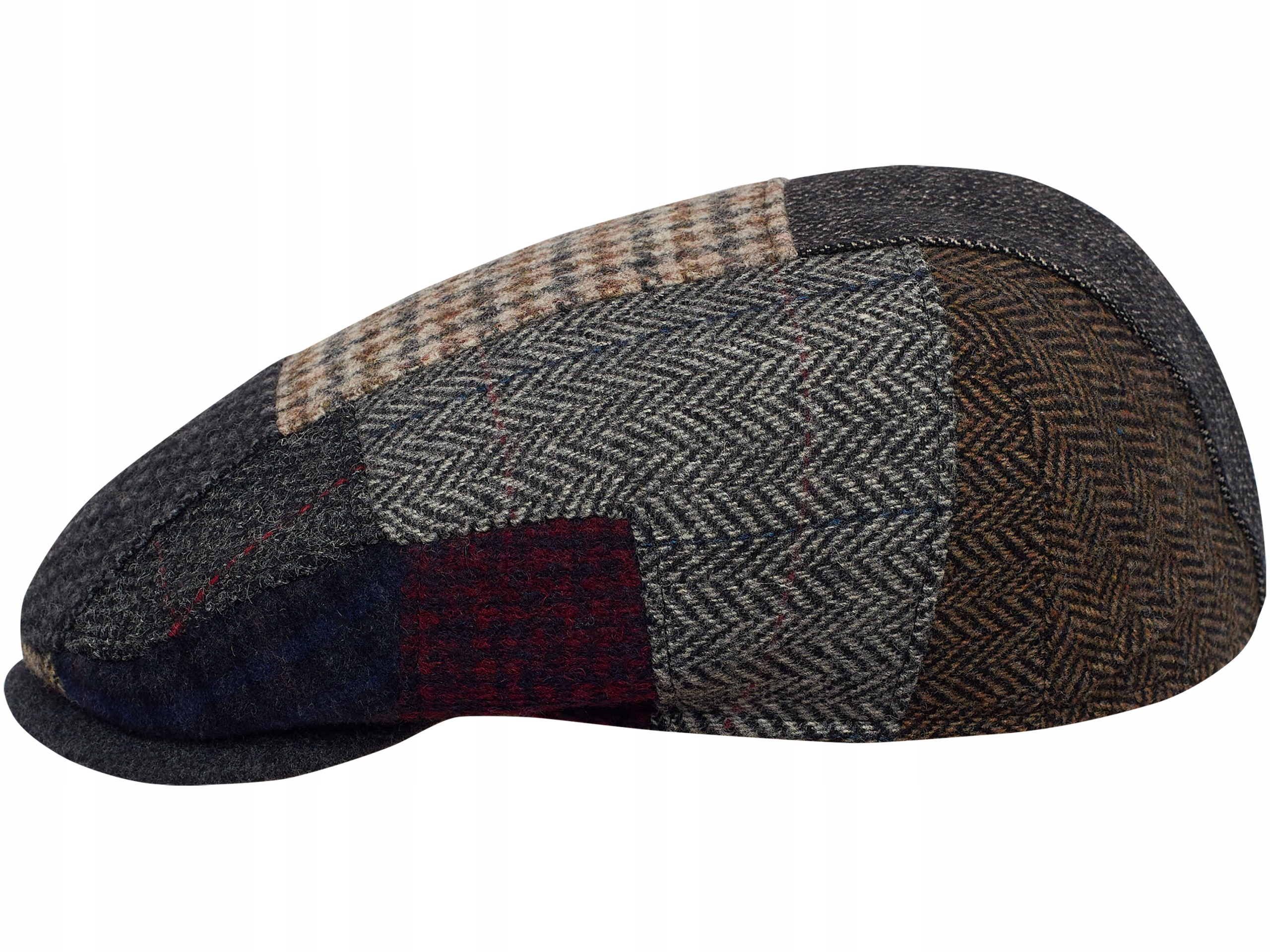 

Kaszkiet Patchwork Męski Danny Boy Z Wełny 61 CM