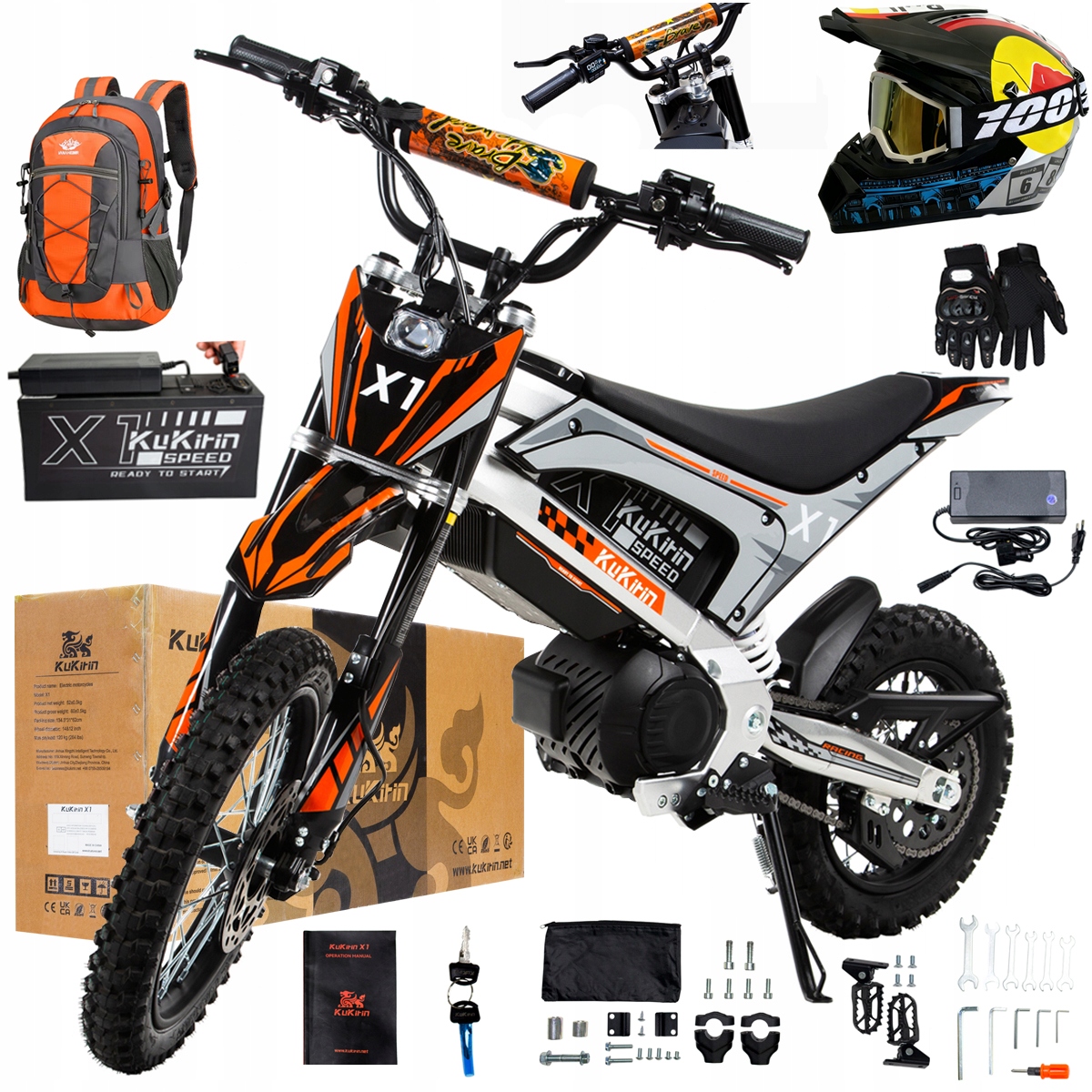 Kukirin X1 2026 Nové terénní elektrické vozidlo 2000W50KM/H 48V20.8Ah 14''