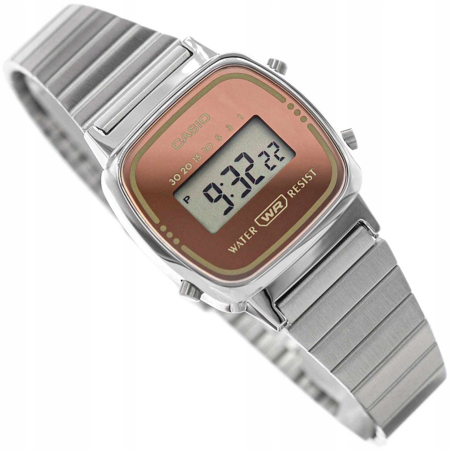 Dámské Hodinky Casio LA670WES-4AEF Vintage Stříbrné Datumovka Štíhlý Alarm