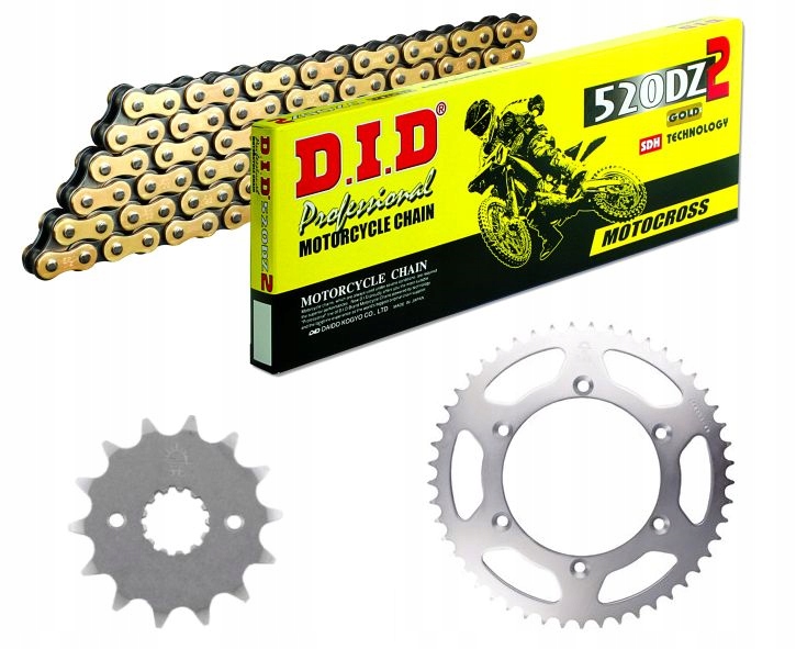 ZDJ1308.40091 - HONDA XR 250 R 96-04 комплект привода.did JT