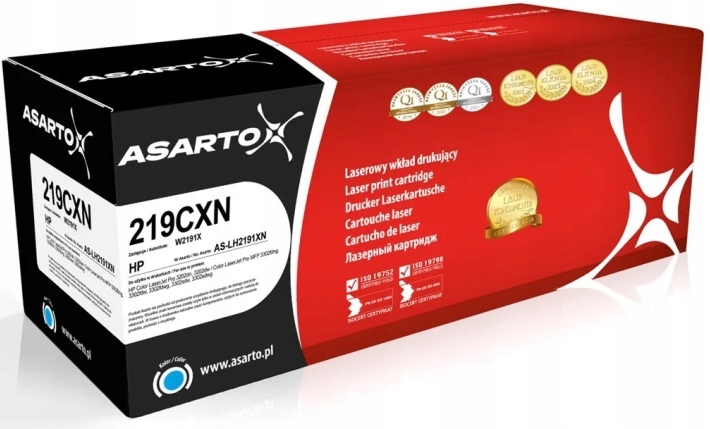 Toner Hp 219X W2191X 2,5 tisíc C Náhrada Asarto Hp Color LaserJet Pro 3202
