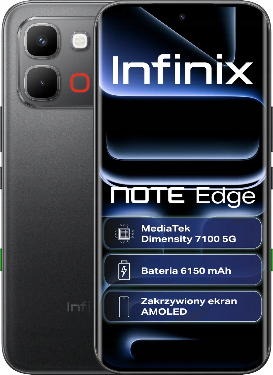 Smartfon Infinix Note Edge 5G 8/256GB 6.78" 120Hz Czarny