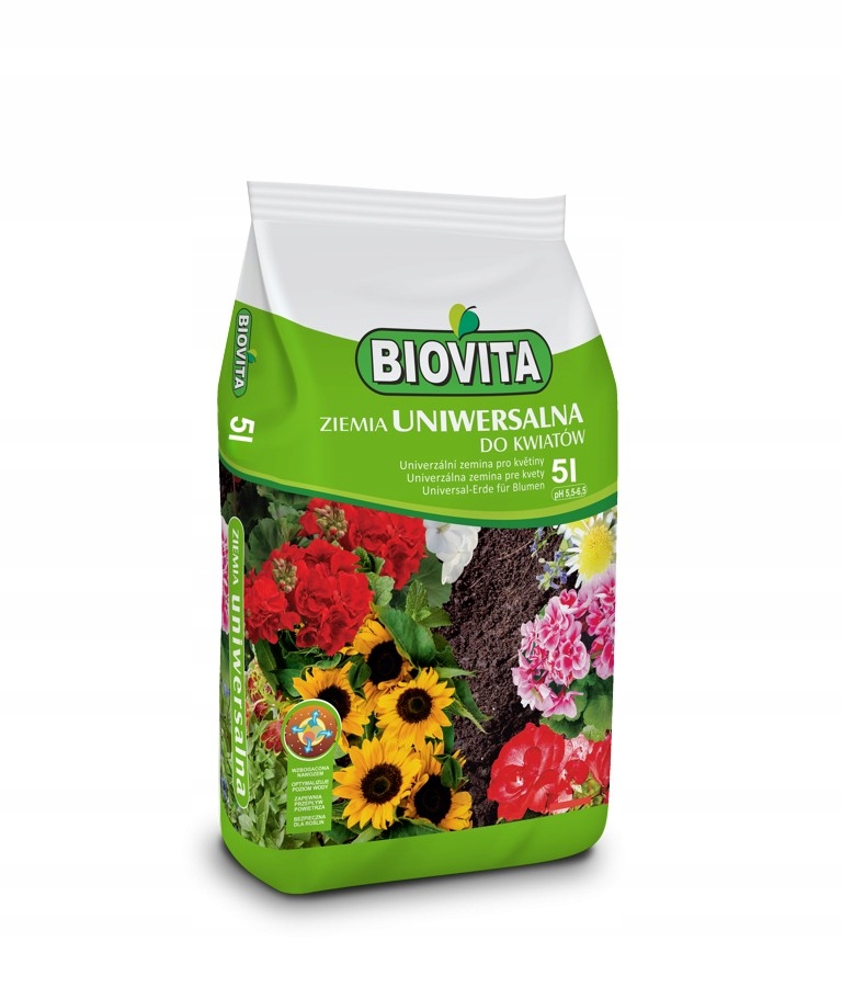 

Biovita Ziemia Uniwersalna 5L do kwiatów roślin