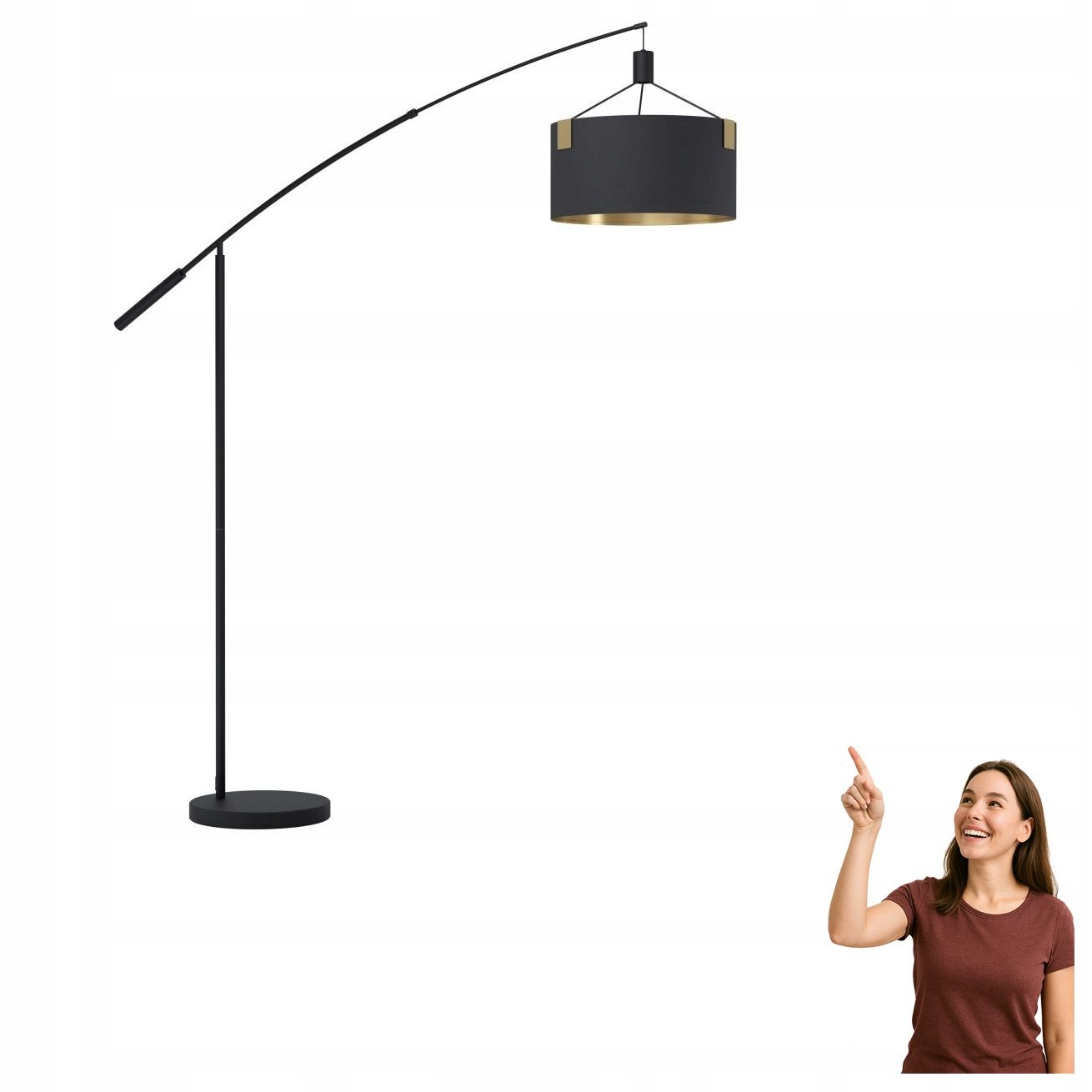 Podlahová lampa Tortola 1 39966 Eglo