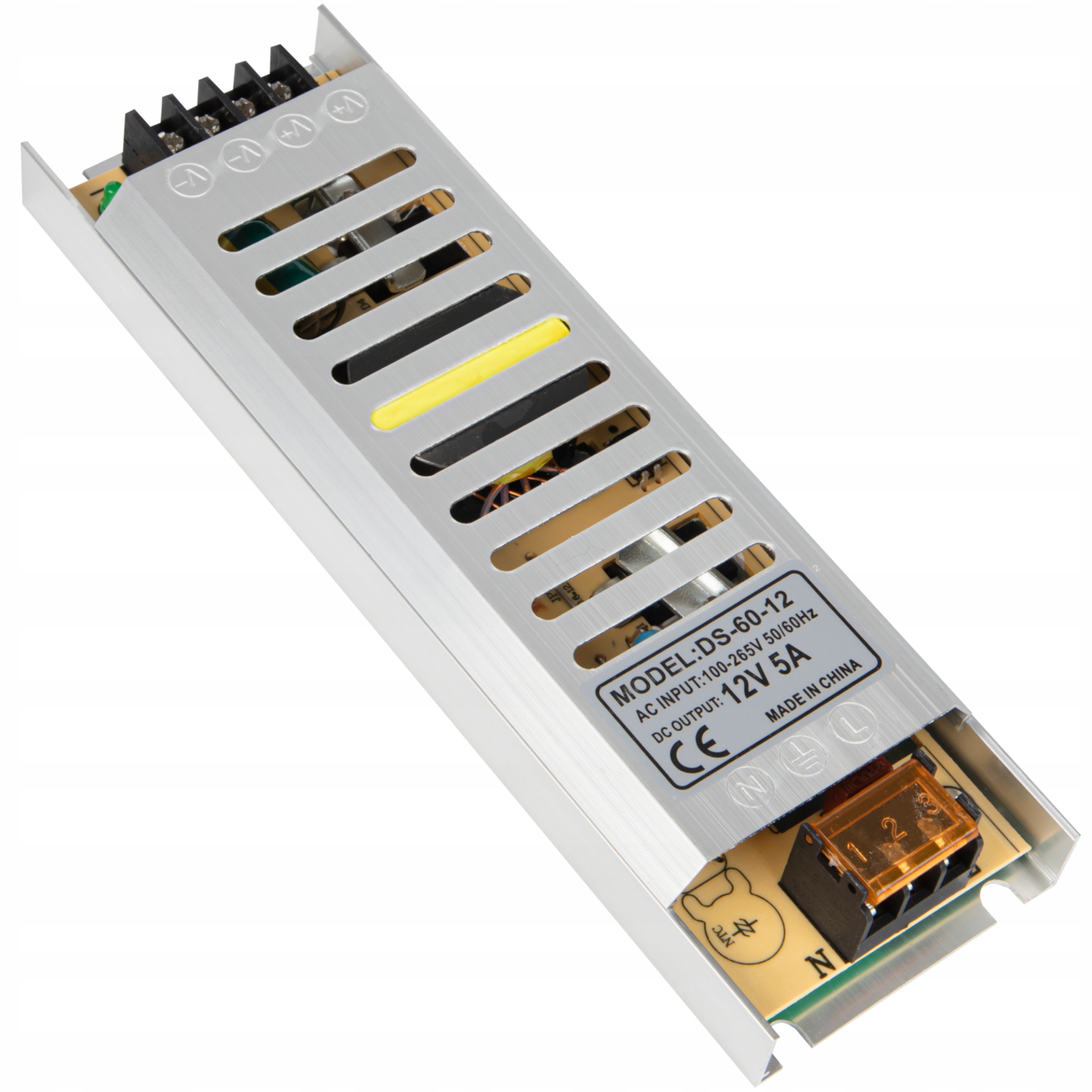 

Zasilacz modułowy montażowy taśm Led Cctv 12V 60W