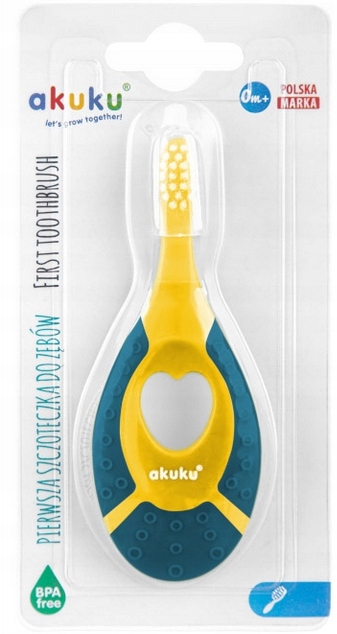Pierwsza szczoteczka do zębów 0-2 lata granat Marka Akuku