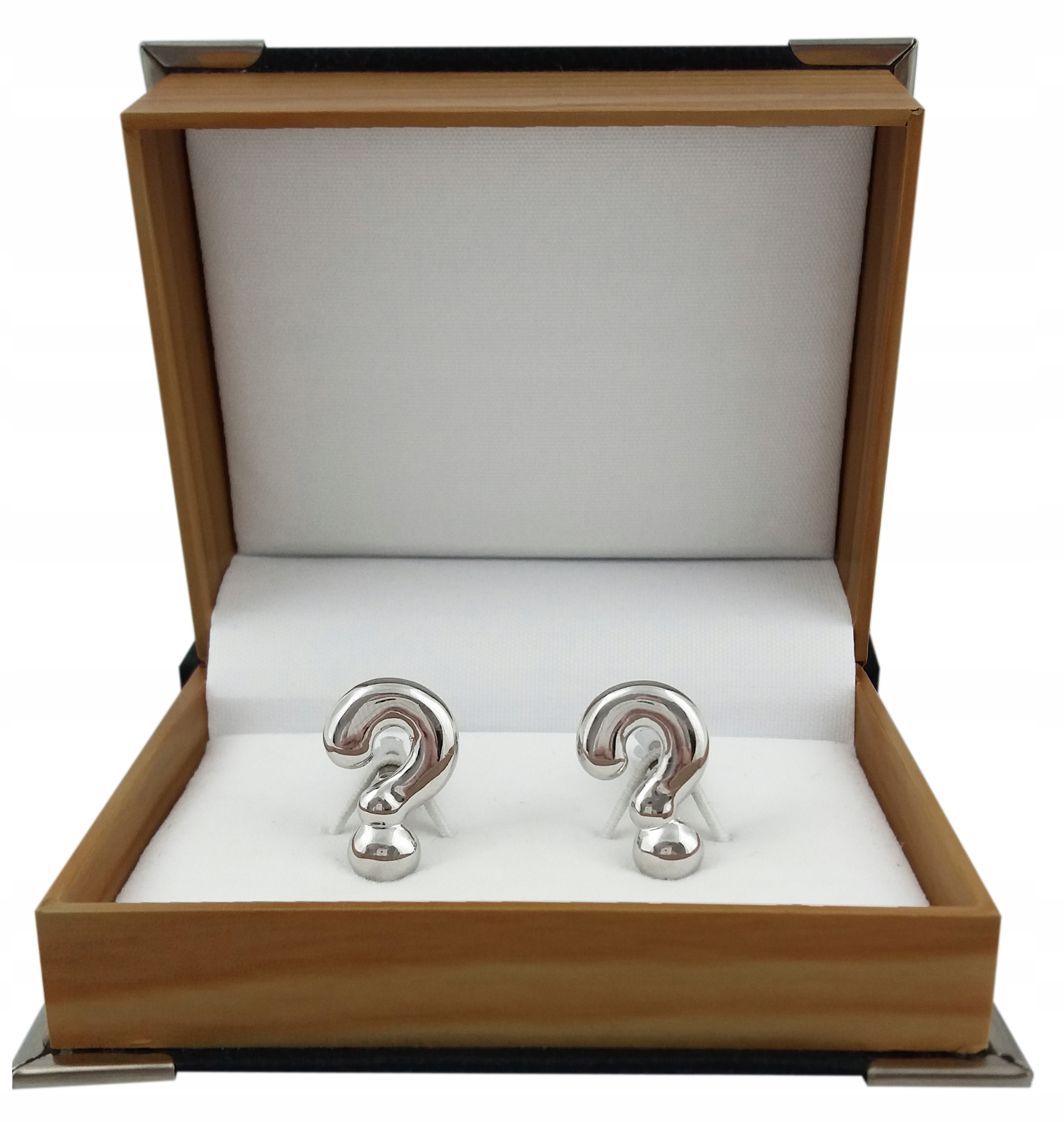 

Zestaw Spinki do mankietów pudełko Znak Zapytania