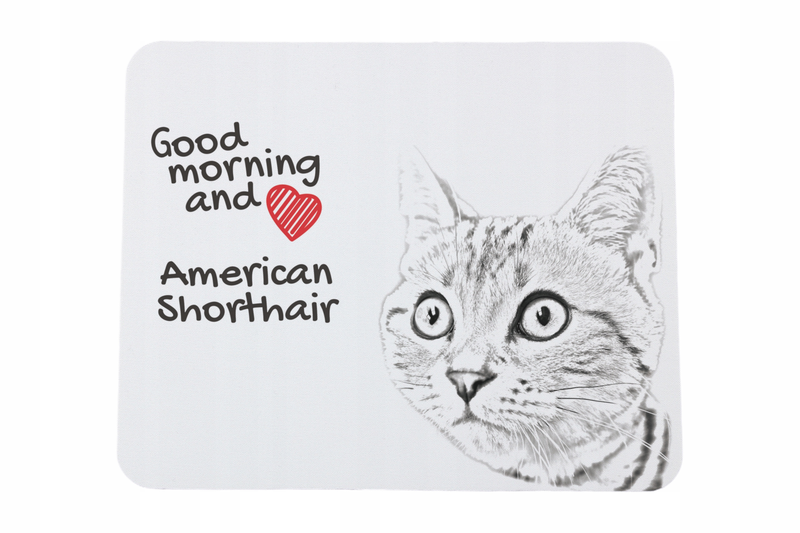 Amerykański krótkowłosy podkładka pod myszkę z nadrukiem, personalizowana