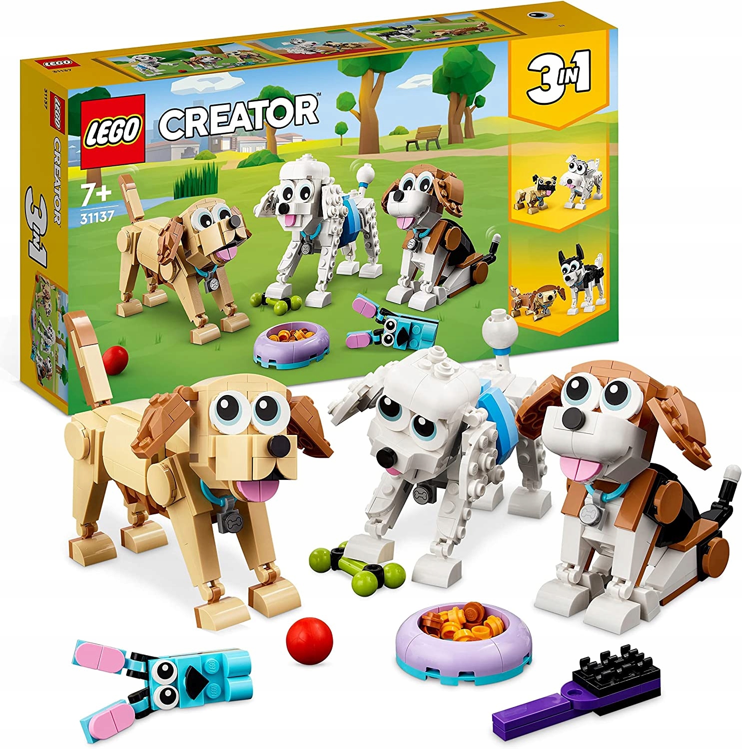 

Lego 31137 Pieski Creator Kreatywne 3W1 Psy Szybko