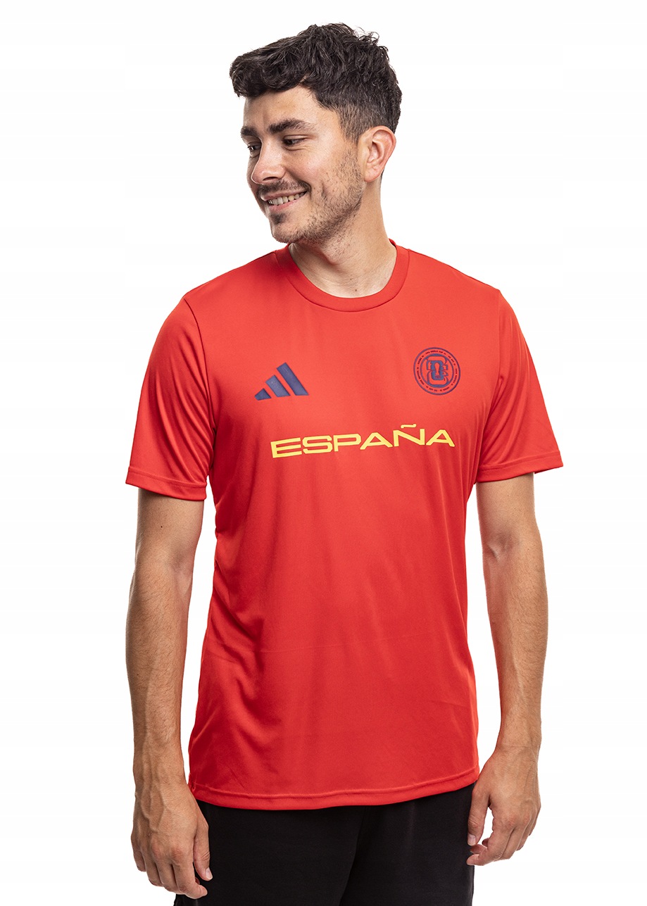 Tričko Pánské adidas Esp Olp Fotbalové tričko Zápasové pohodlné červené L