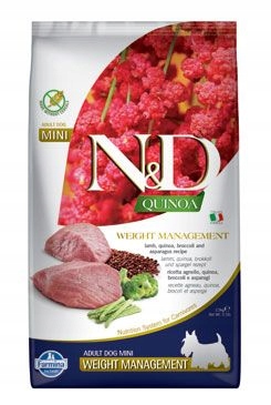 N&d Quinoa Dog Weight Management Lamb Adult Mini 2,5kg