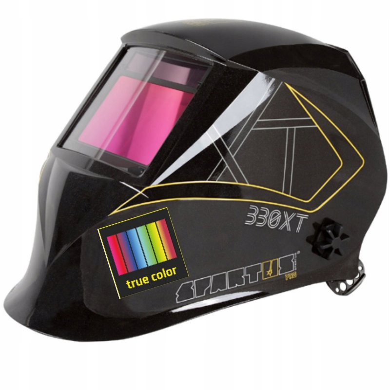 Przyłbica samościemniająca maska spawalnicza SPARTUS Pro 330XT +10 szybek Stan opakowania oryginalne