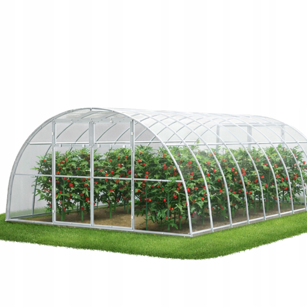 Skleník zahradní tunel polykarbonát 4x6 m 4 mm silný maxi profil 40x20