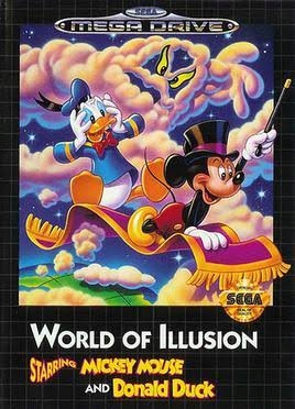 World of Illusion Starring Mickey Mouse and Donald Duck Sega Megadrive pudełkowa
