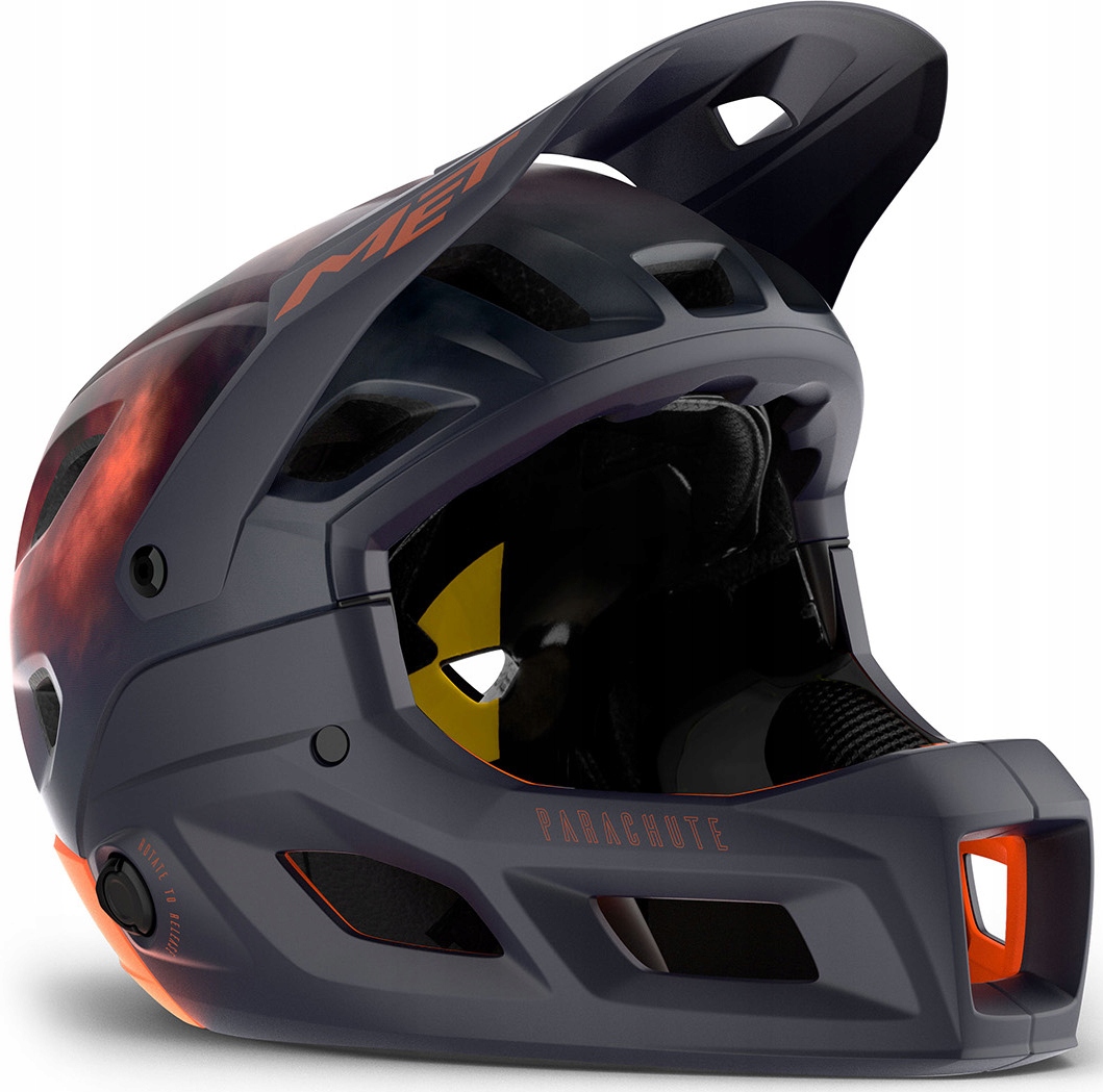 Cyklistická přilba Met Parachute Mcr purple haze 58 61 cm Enduro Mips