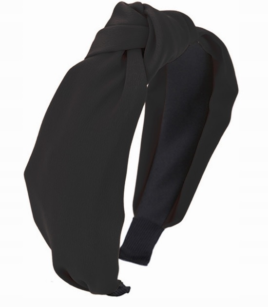 

Opaska do włosów szeroka Czarna węzeł supeł