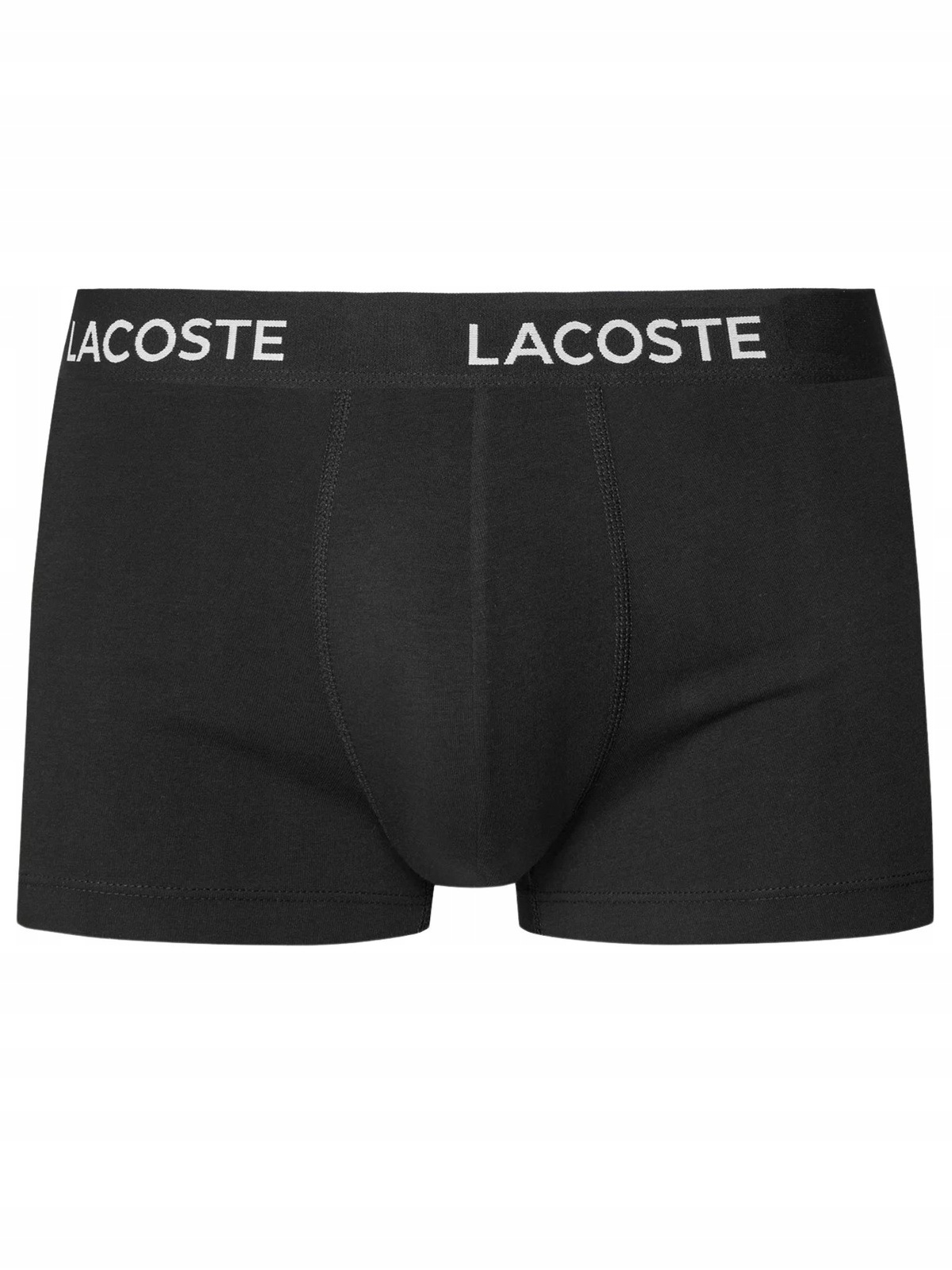 Pánské boxerky Lacoste bavlněné slipy Černé Set 3-PACK Velikost M