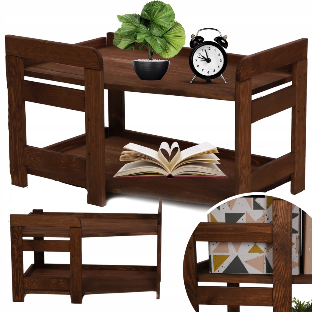 Kancelársky regál rohový regál drevený Modulárny Plné Police 2 ks Eco