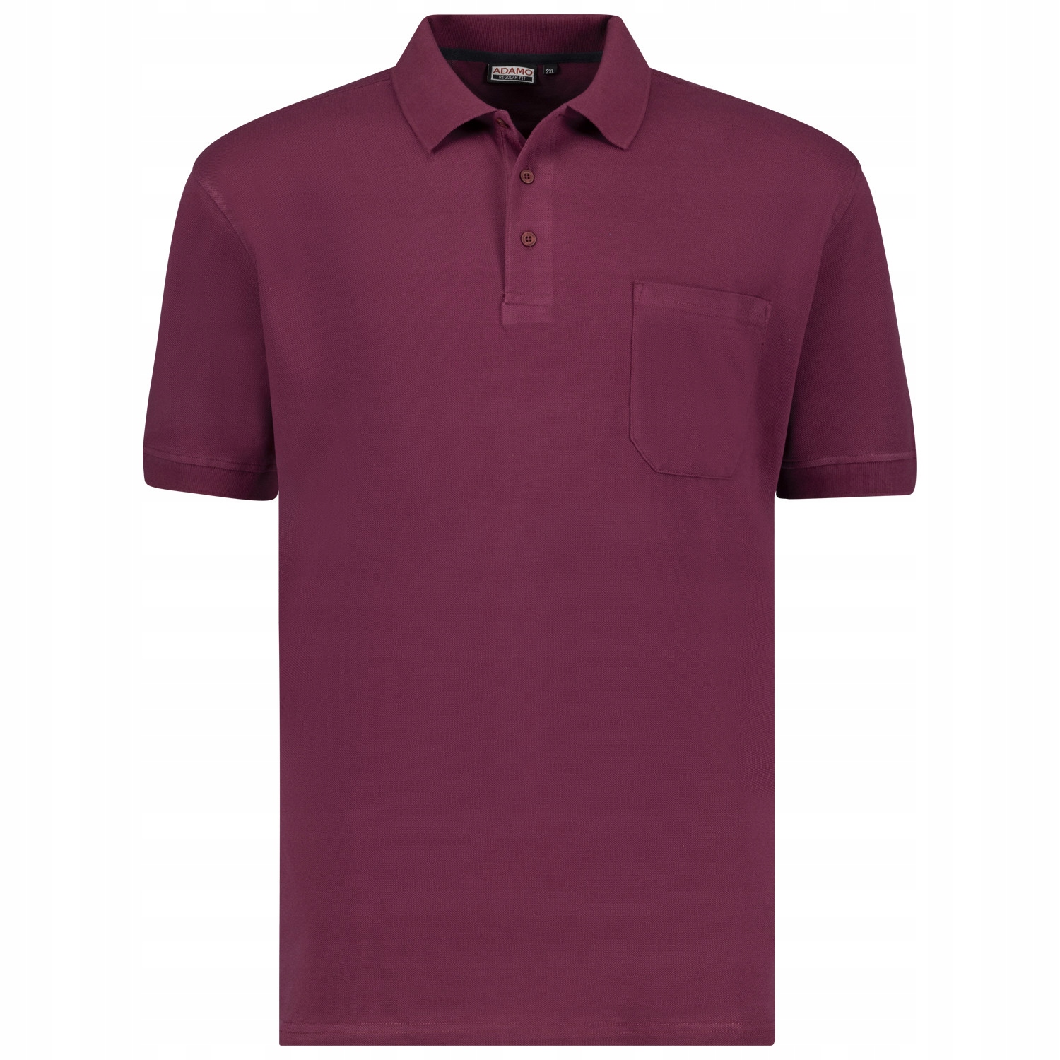 Adamo polokošile pánská 139311 nadměrné velikosti 6XL bordó