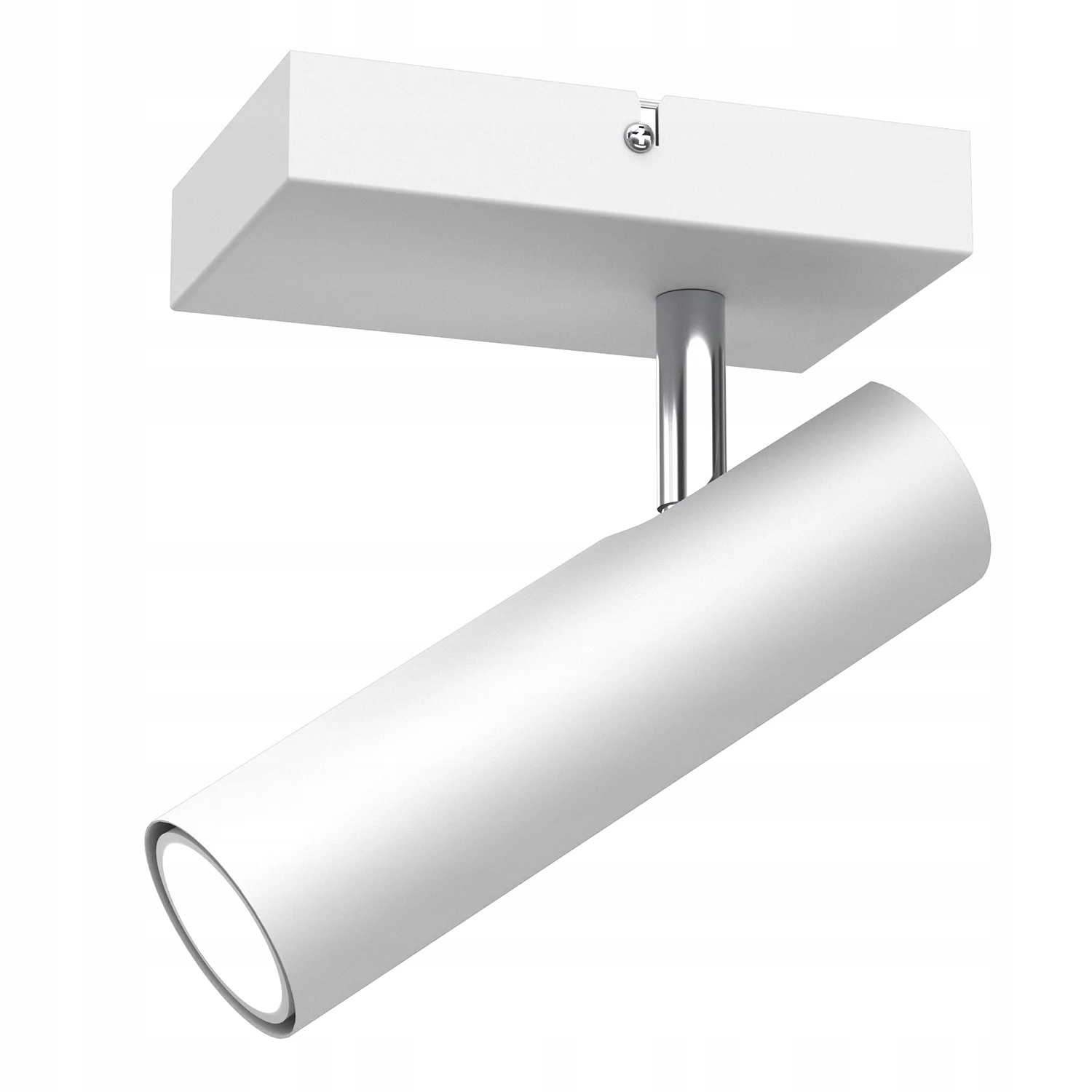 Stropní nástěnná lampa bílá chrom bodová reflektorová nastavitelná Luminex