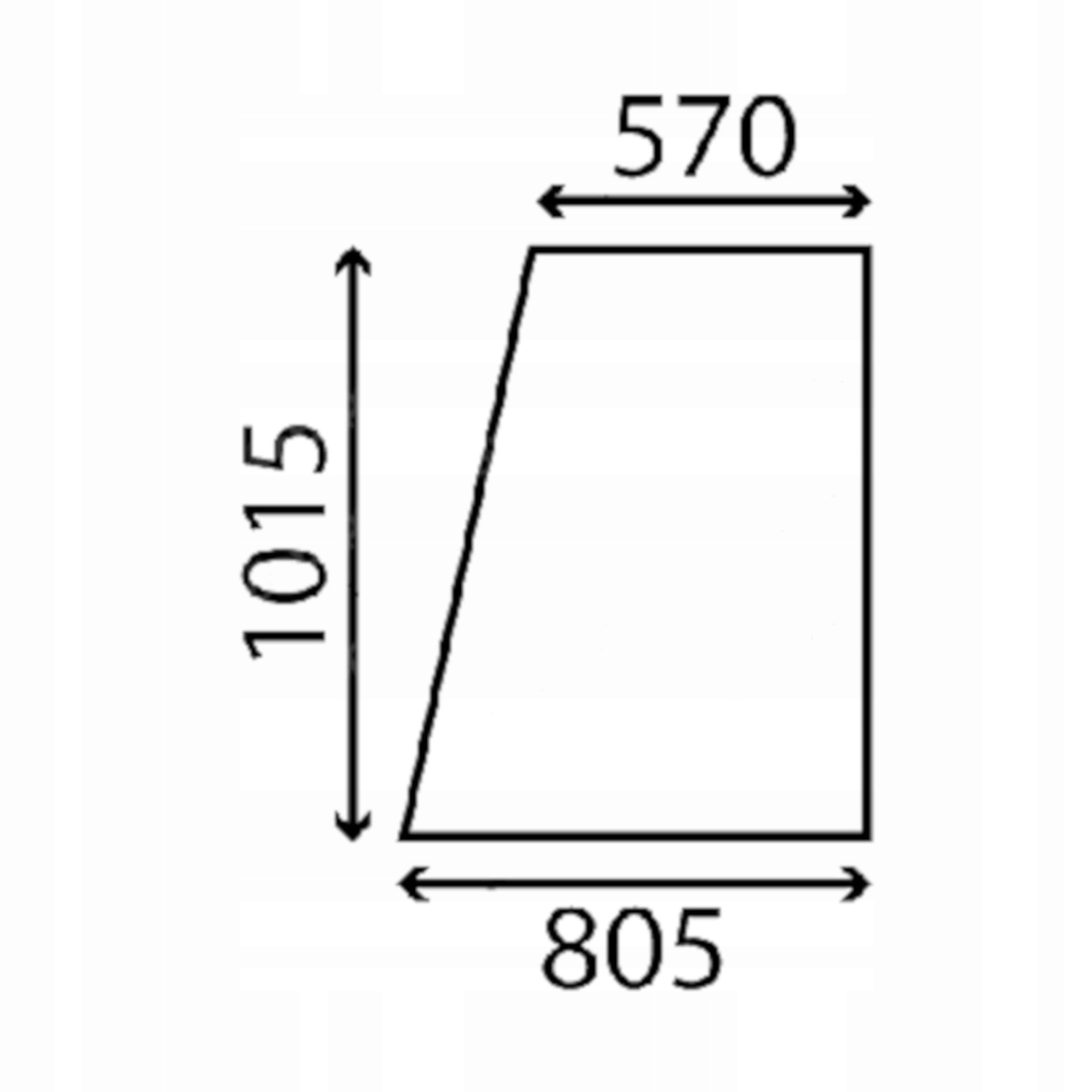 sklo Jcb- horní dveře 827/20176 (4326)