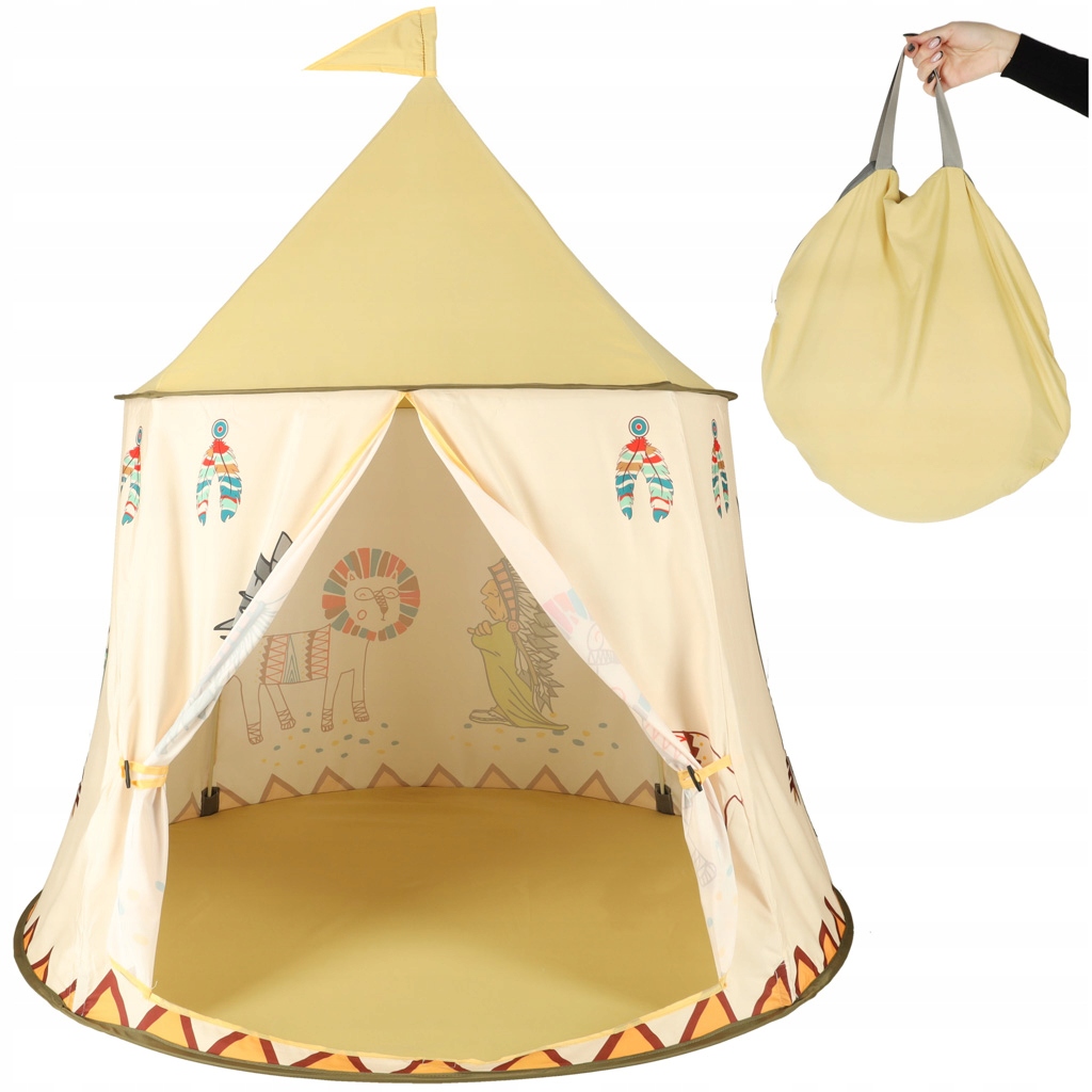Domek składany baza namiot do zabawy TiPi Wigwam 110 cm
